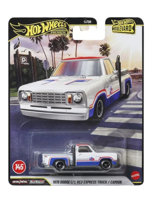 HotWheels 1978 dodge li l red express truck / Camion Imported Premium 1:64 Scale