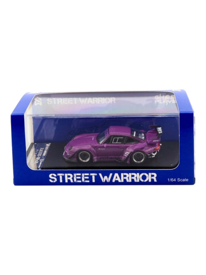 Ghost Player Street Warrior Porsche 993 RWB Rotana Purple Limited Edition 306 of 499 Diecast Model 1:64 Scale