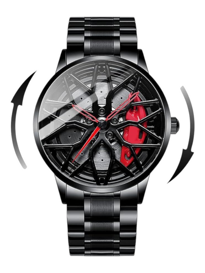 Tencel Wheel Type Gyro Wrist Watch