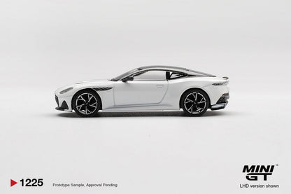 Mini GT No.1225 Aston Martin DBS Stratus White Imported 1:64 Scale  ( Box / Blister ) Diecast Model