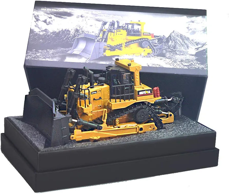 HUI NA Diecast Engineering Bulldozer Vehicle Model Imported 1:50 Scale
