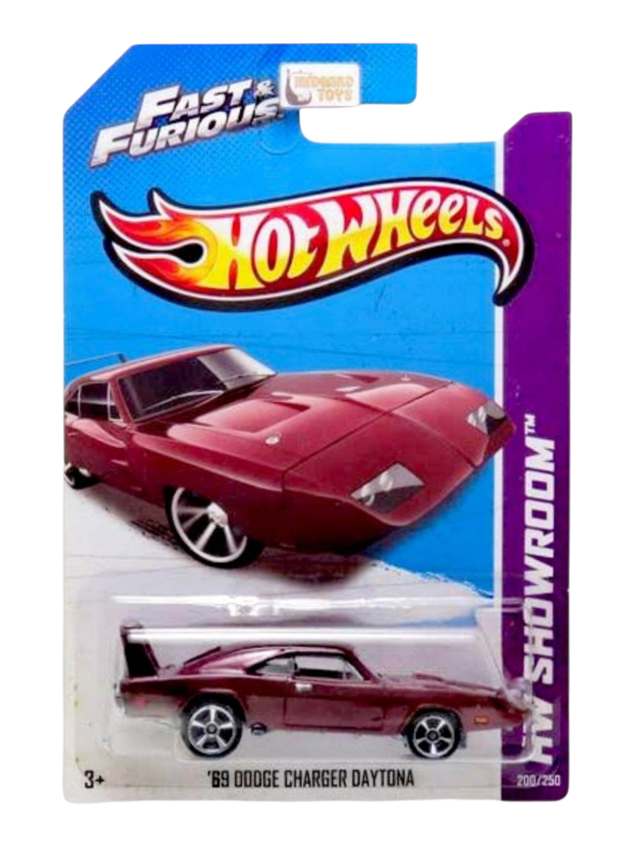 HotWheels 69 Dodge Charger Daytona Imported Mainline 1:64 Scale (Blister Damage)
