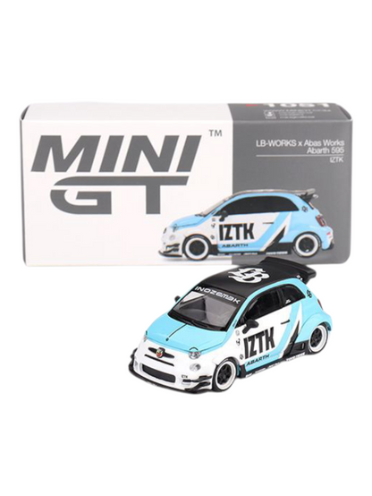 Mini GT LB-Works x Abas Works Abarth 595 (IZTK) Code-1051 1:64 Scale