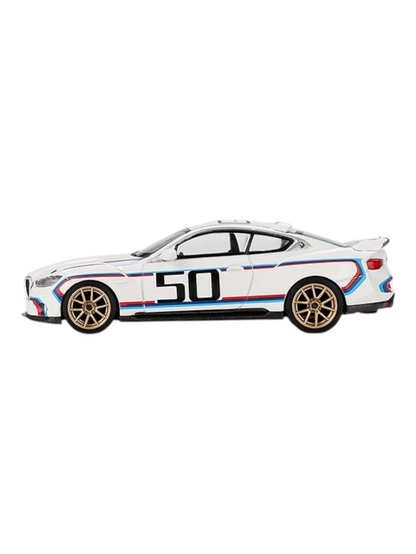 Mini GT BMW 3.0 CSL (White) 1:64 Scale