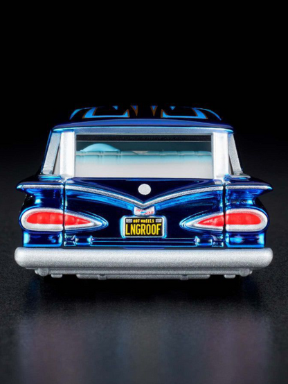 HotWheels Chevrolet 1959 Brookwood RLC 1:64 RLC (With Acrylic Case)