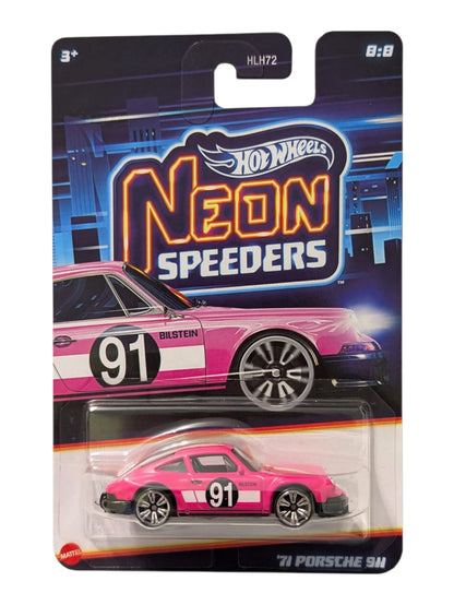 HotWheels Neon Speeders Set of 10 Mini Cars In Box Imported 1:64 Scale ( HLH72-955F )
