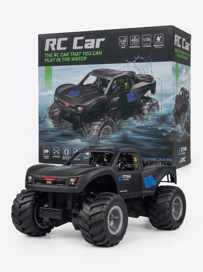 Remote Control Cars For Kids, Land & Water Off-Road Monster Truck for Boys, 4WD RC Stunt Car Scale 1:16 | Code: Q156