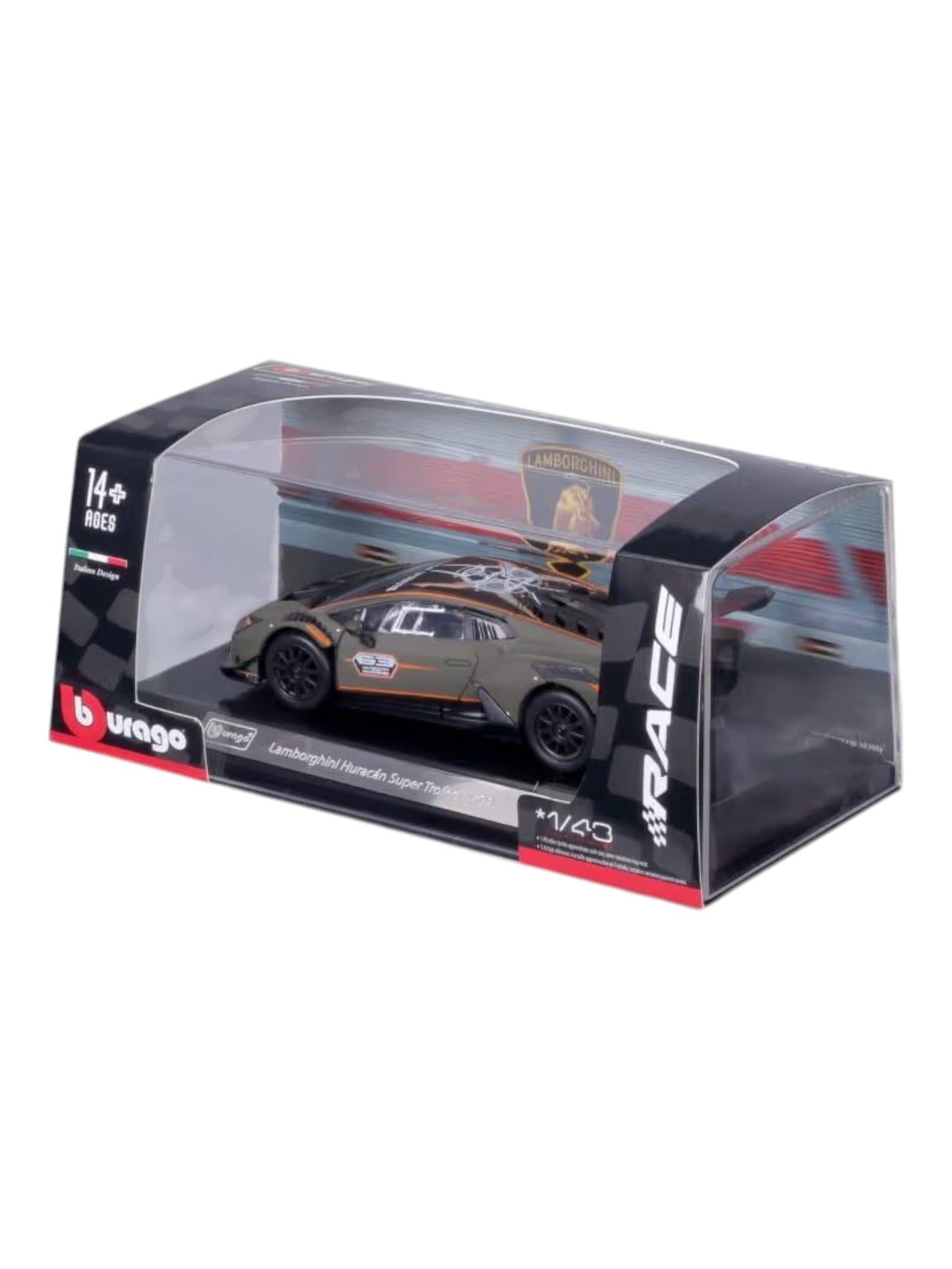 Bburago Lamborghini Huracan super trofeo evo2 (official license product) 1:43 die-cast scale model car
