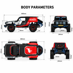 MJX Hyper Go H18P 1:18 Ford Bronco R Brushless 4WD RC remote control playbackRock Crawler