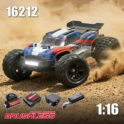 MJXRC Hyper GO 1/16 Scale 4WD Brushless RC Off-Road Truck – High Speed 45 KM/H, Powerful 4WD Remote Control Cars