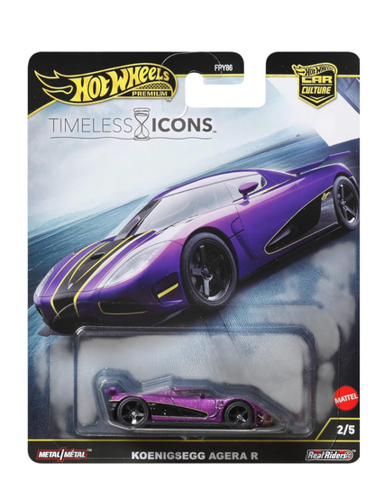 HotWheels timeless icons Koenigsegg Agera R  imported premium 1:64 Scale FPY86