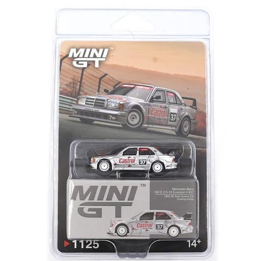 Mini GT 1125 Mercedes-Benz 190E 2 5-16 Evolution ll 37 1995 SE Asia Touring Car Championship 1:64 Scale Diecast Model Box/Blister