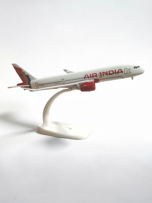 Aircraft Air India Airbus A350-900 VT - JRH Airplane Diecast Metal Display Stand With Landing Wheels 20cm Scale (No.326)