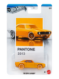 HotWheels Silver Series Pantone Sunset Race 69 Copo Camaro Imported Mainline Card Art 1:64 Scale