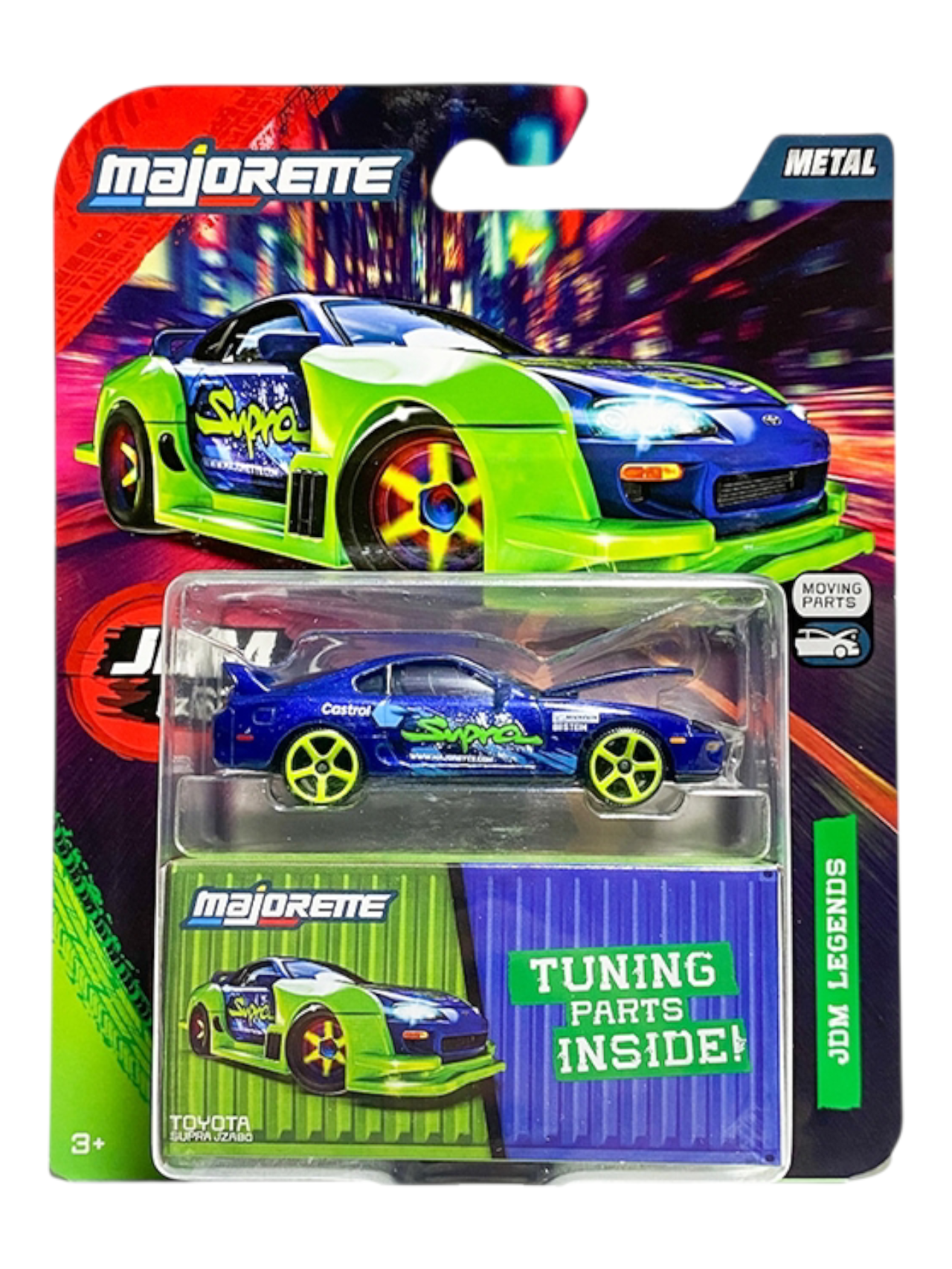 Majorette JDM legends toyota supra jza80 premium tuning part's instead 1:64 Scale 8504101001