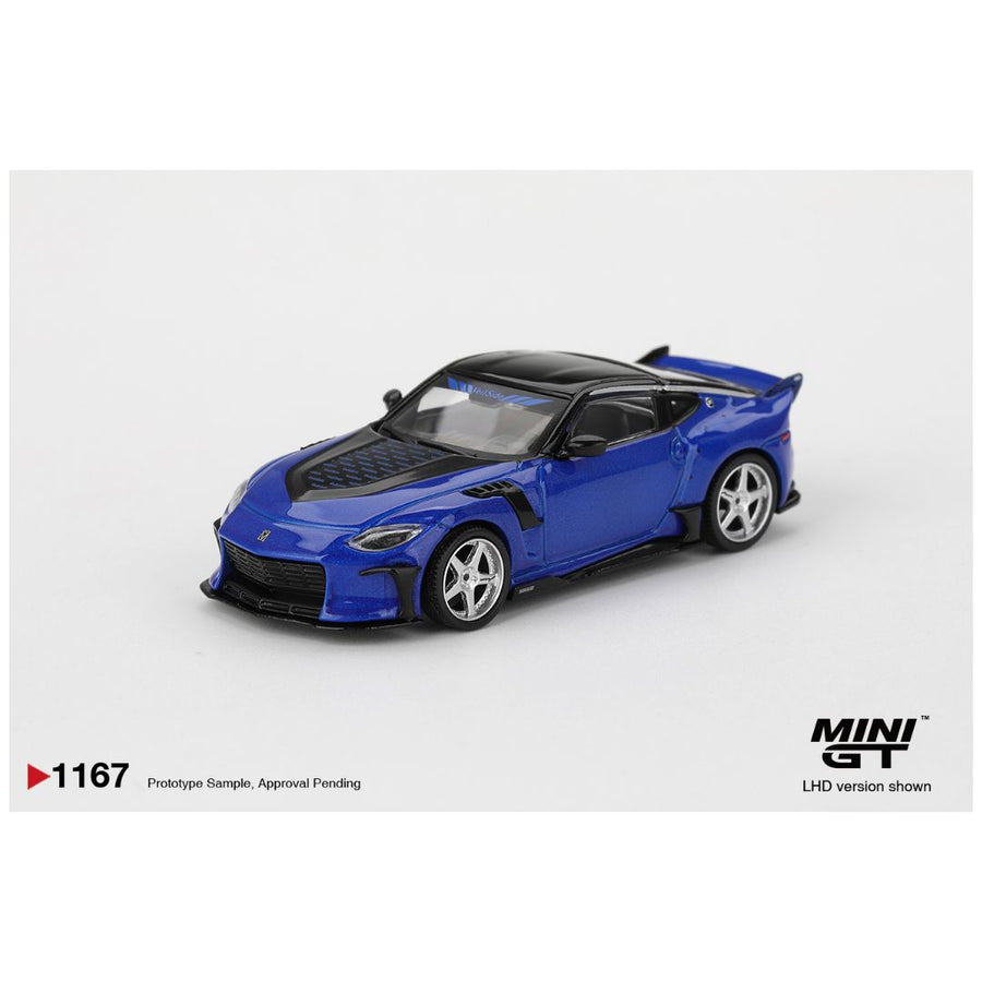 Mini GT Nissan Z Veilside FFZ400 Seiran Blue ( code - 1167 ) Imported 1:64 Scale