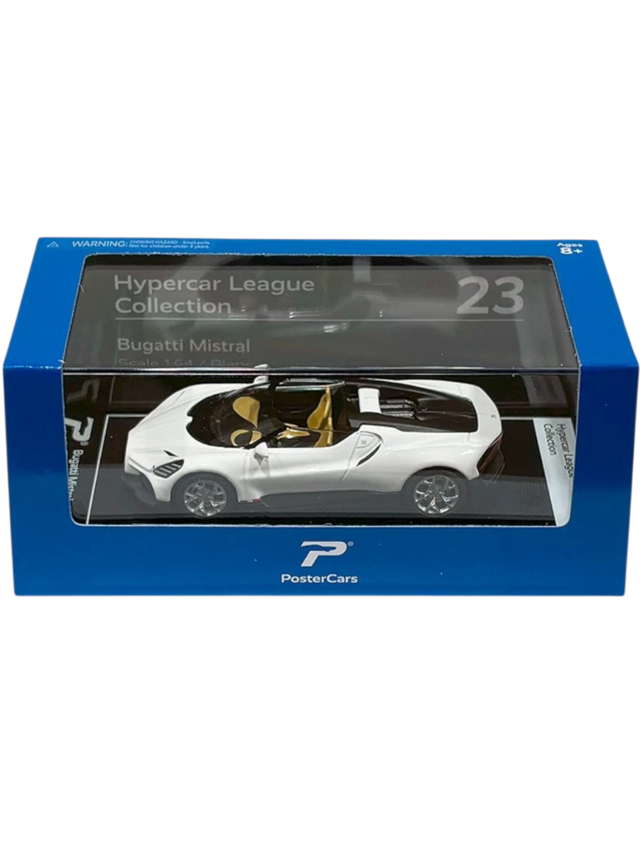 POSTERCARS Bugatti Mistral Hypercar 1:64 Scale-Premium Diecast Collector Model No 23.