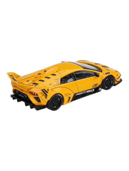 Mini GT Lamborghini LB-Silhouette WORKS MURCIELAGO GT Evo Yellow ( code 1135 )Imported 1:64 Scale