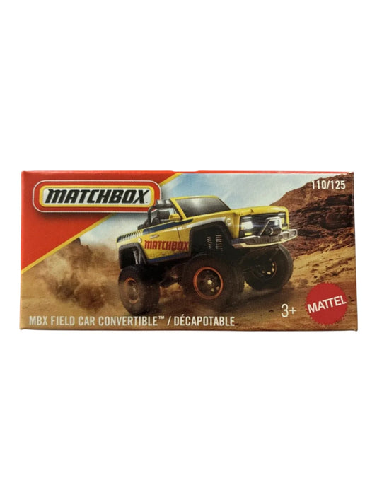 Matchbox Mainline MBX Field Car Convertible/ Decapotable Die-Cast 1:64 Scale | Mattel 110/125 | Collector Edition