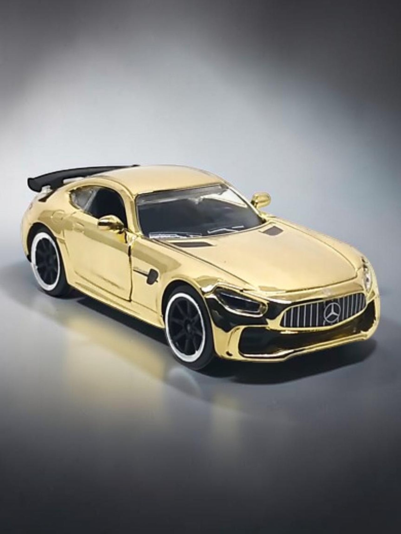 Majorette Gold Edition 2021 Mercedes-AMG GT R Die-Cast Model Car Imported Premium (Gold Finish) 1:64 Scale