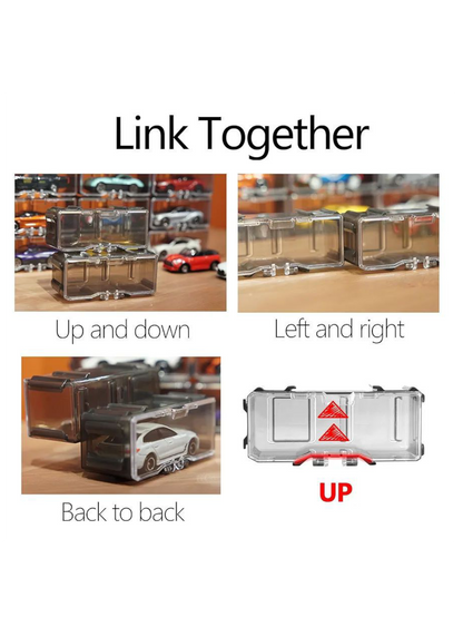 Interlocking Car Storage Case For Hotwheels 1:64 Scale