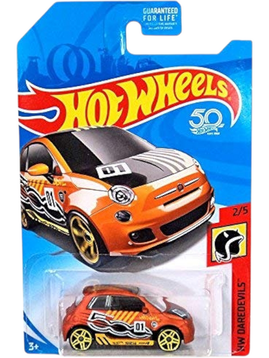 HotWheels Fiat 500 Imported Mainline 1:64 scale