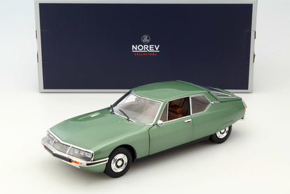 NOREV "Citroën SM 1972 Silver Green Metallic Diecast Model Car 1:87 Scale