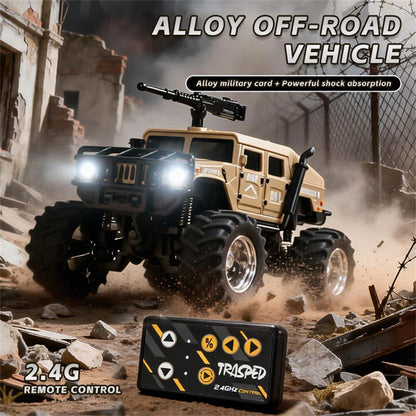 TRASPED Mini RC Crawler 1:64 Scale – Random Assortment | 2.4GHz Remote Control | LED Lights