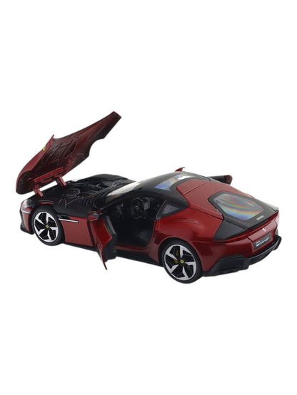 Ferrari 12 Cilindri Red Bburago Licensed Diecast Scale Model Car with Acrylic Cover 1:24 Scale