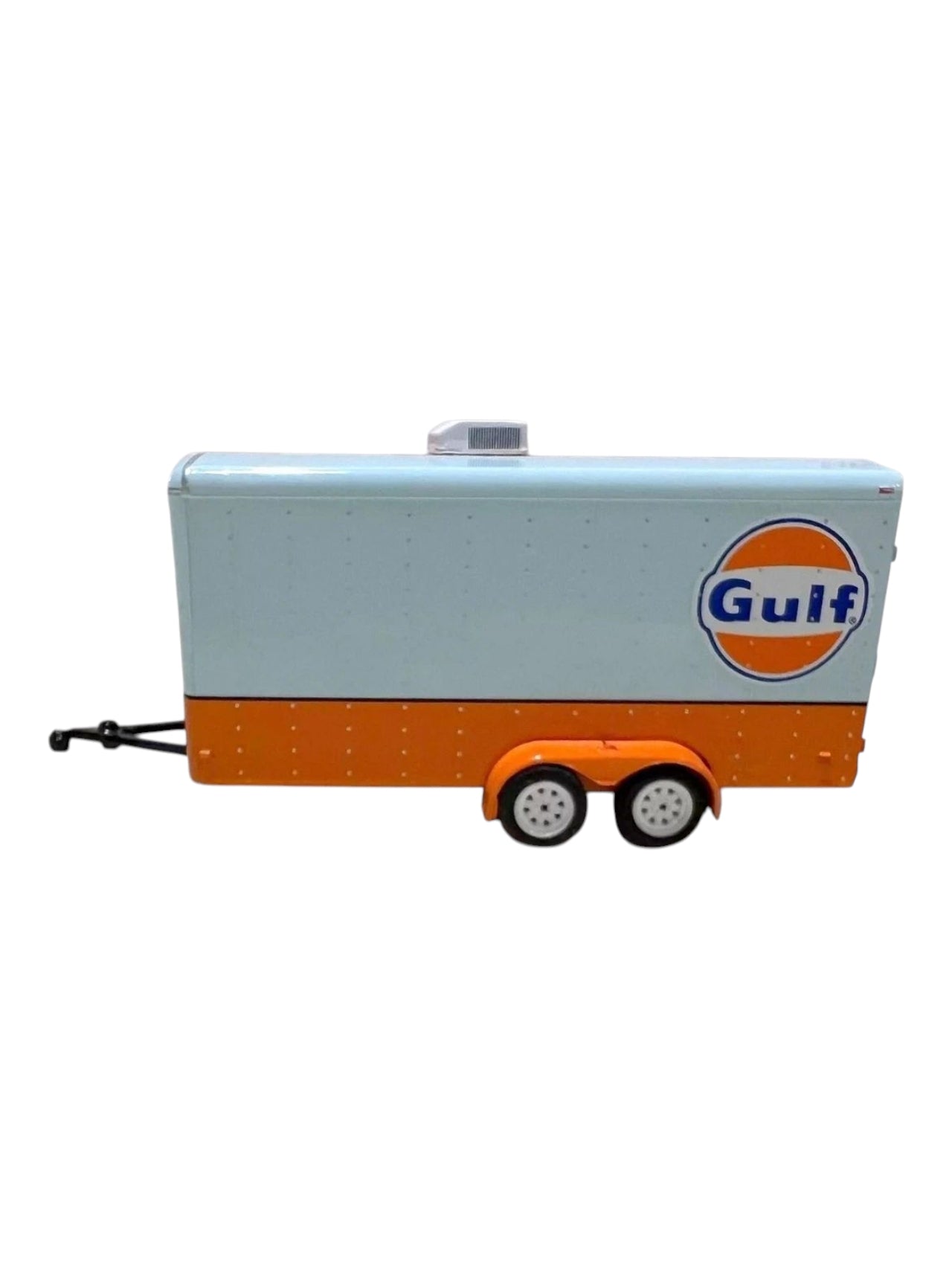 Greenlight 1972 ford club wagon & enclosed car trailer imported team transport 1:64 Scale