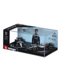 Bburago (18-58020A) Kimi Antonelli British GP 2025 Mercedes - Amg F1 W16 E Performance No.12 Diecast Model 1:64 Scale