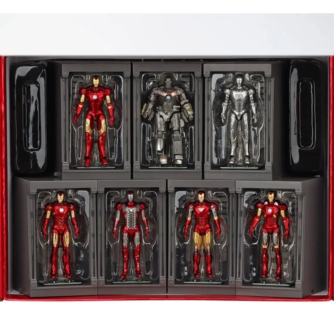 ZD Toys Marvel Infinity Saga Iron Man 4-Inch Action Figure with Hall of Armor Display Set Iron Man Collection (Code:1924)