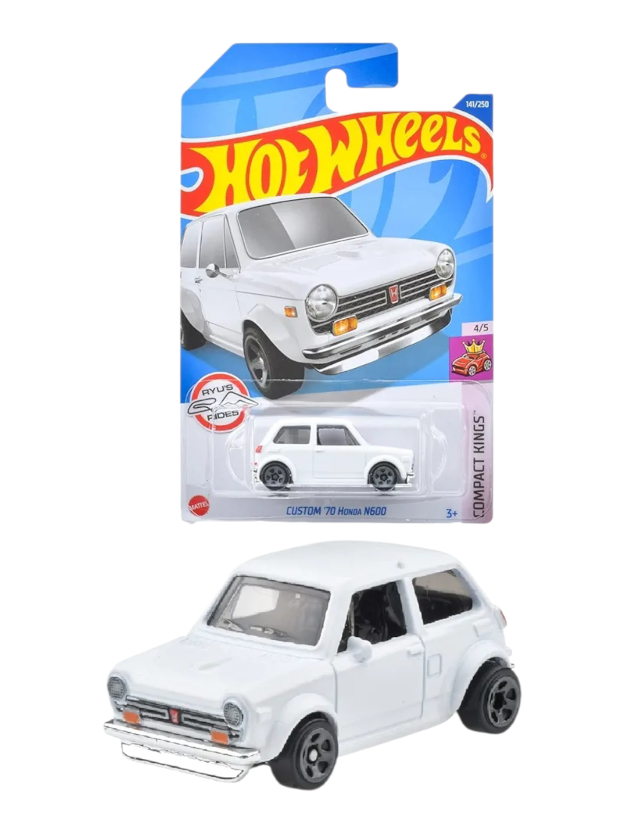 HotWheels Custom 70 honda n600 Imported Mainline 1:64 Scale HCT75