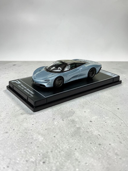 Postercars Hypercar League Collection Mclaren Speedtail 1:64 Scale / Speedtail Silver ( No 13 )