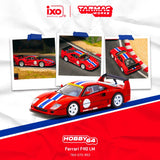Tarmac Works Ferrari F40 LM Red with Blue White Stripe 1:64 Scale Diecast Model