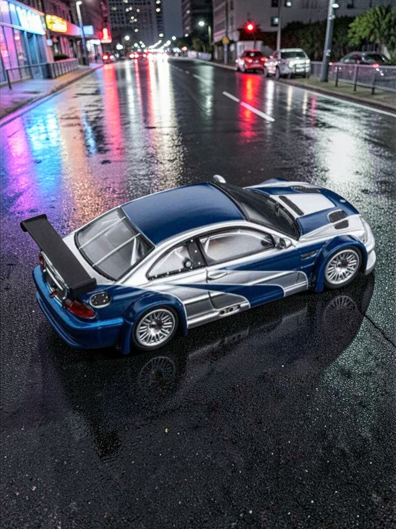 MJ MODEL BMW M3 GTR E46 1:64 Scale-lconic Japanese Sports Car Model