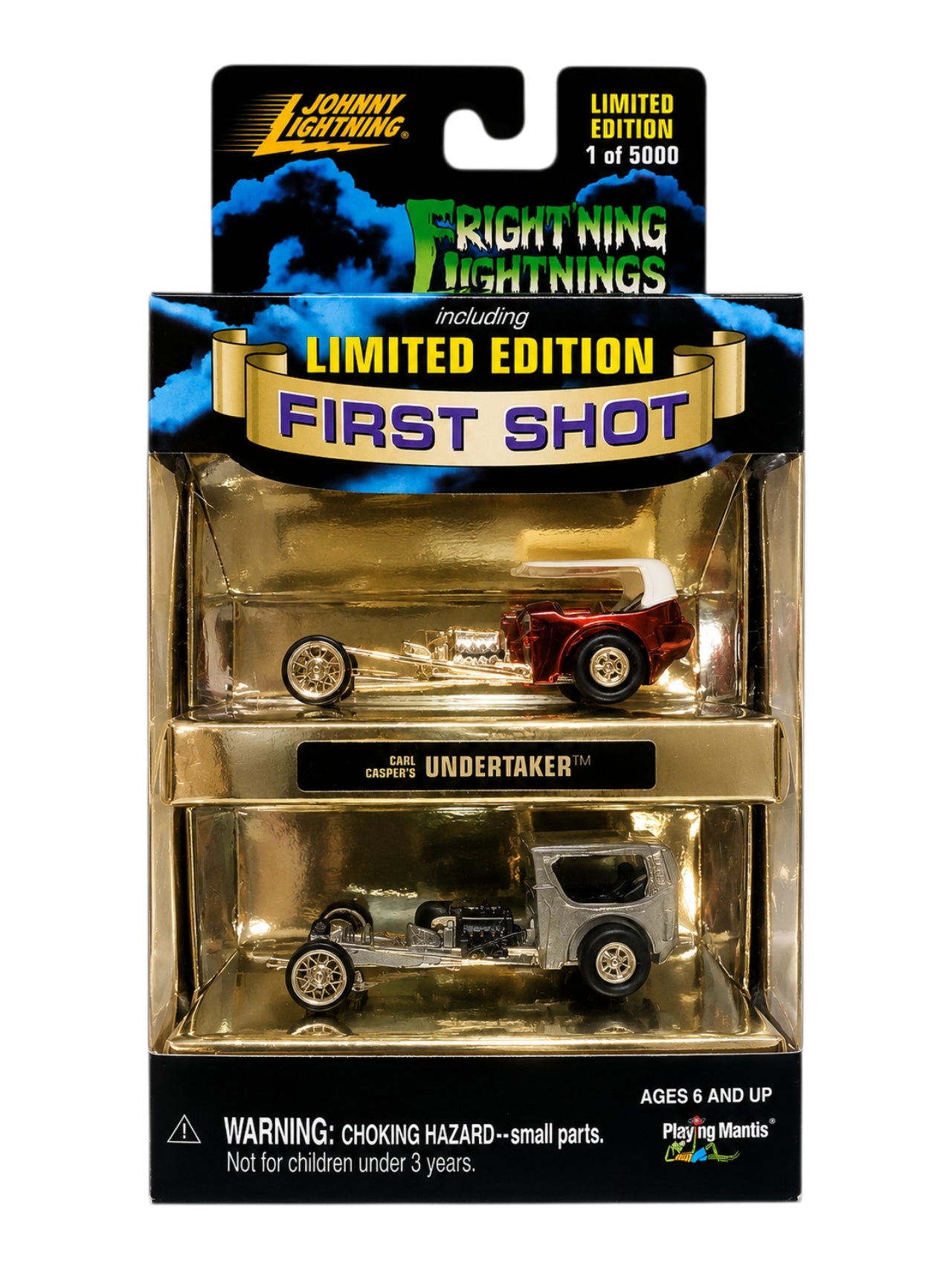 Johnny Lightning Fright Ning Lightnings First Shot 'Undertaker / Surf Hearse Imported 1:64 Scale