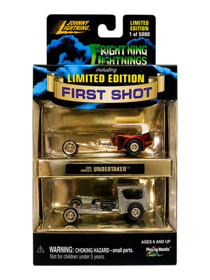 Johnny Lightning Fright Ning Lightnings First Shot 'Undertaker / Surf Hearse Imported 1:64 Scale