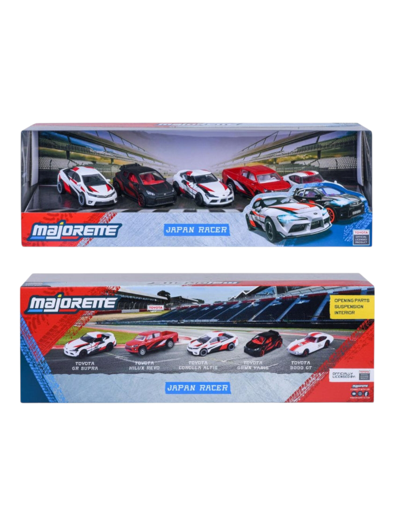 Majorette toyota japan racer opening parts suspension 1:64 Scale 8502105003