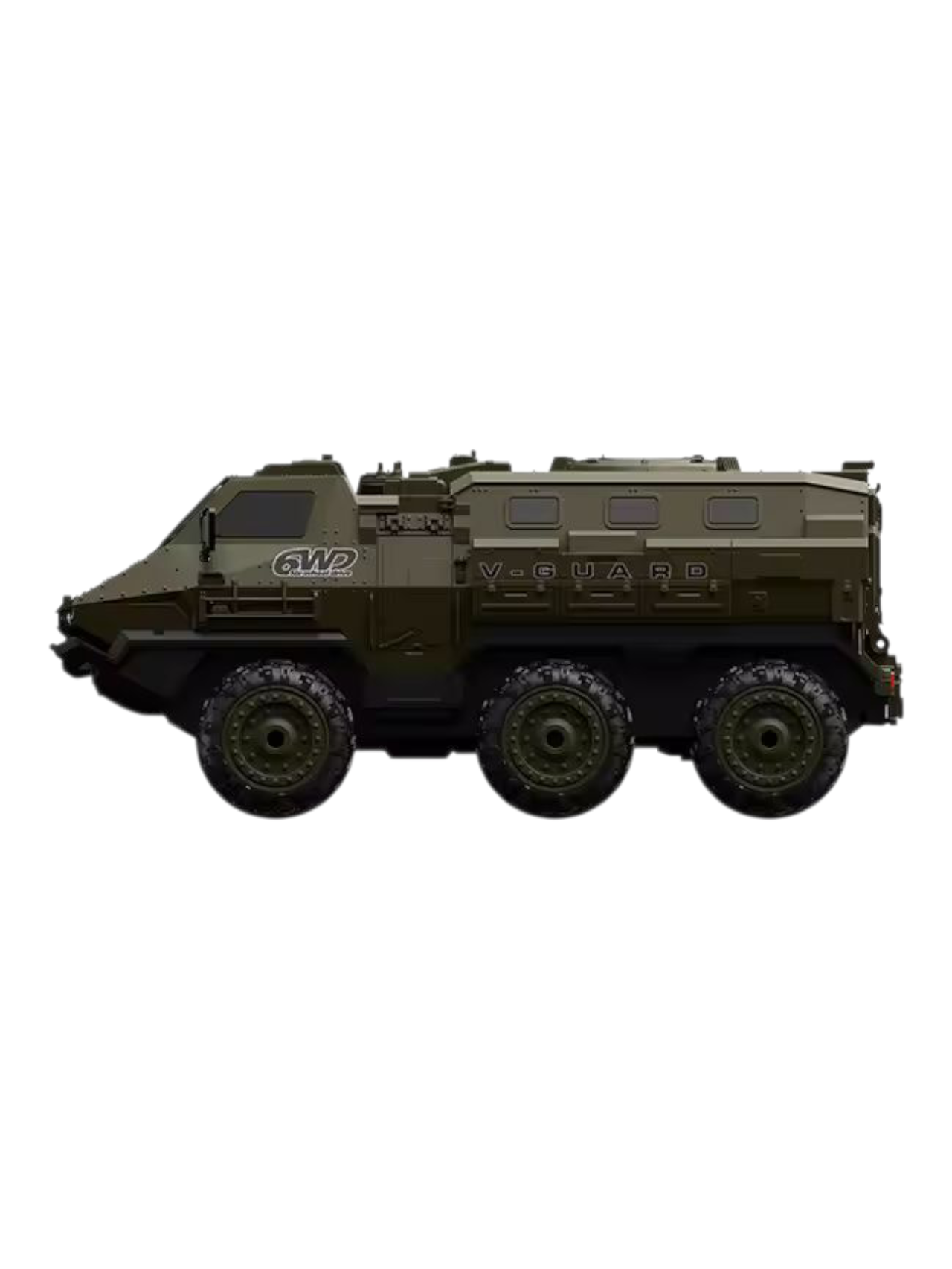 V-Guard Six-Wheel Drive Military Armored Remote Control (RC) Vehicle 1:16 Scale