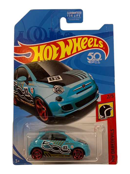 HotWheels Fiat 500 Imported Mainline 1:64 Scale