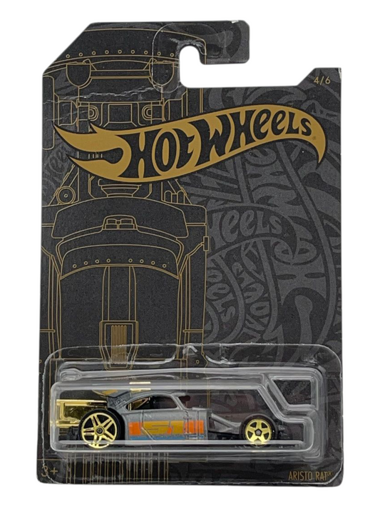 HotWheels 2019 Satin and Chrome 51st Anniversary Aristo Rat Imported Mainline Card Art 1:64 Scale