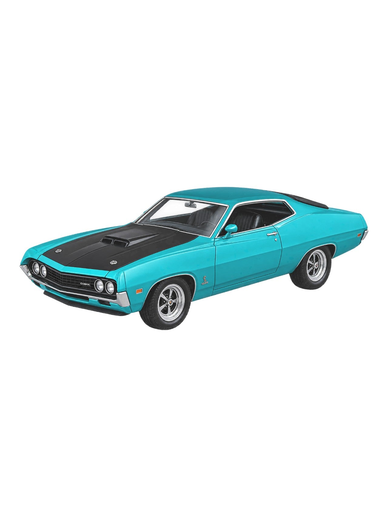 CCA 'Ford Torino Cobra (1970) Diecast Model Classic L05-01 / Orange Musical Car L05-02 Imported 1:64 Scale