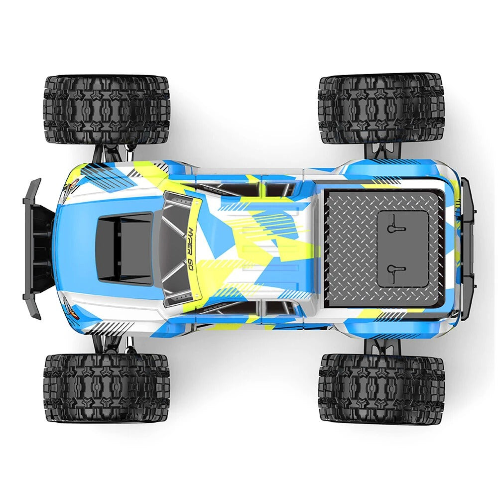 Mjx Hyper Go 18208 High Speed 4WD with 2.4 GHz Remote Control, 4X4 Waterproof Off-Road Truck with Two Rechargeable Batteries and Two car Bodies,1/18 Scale All Terrain RC Cars 35km/h