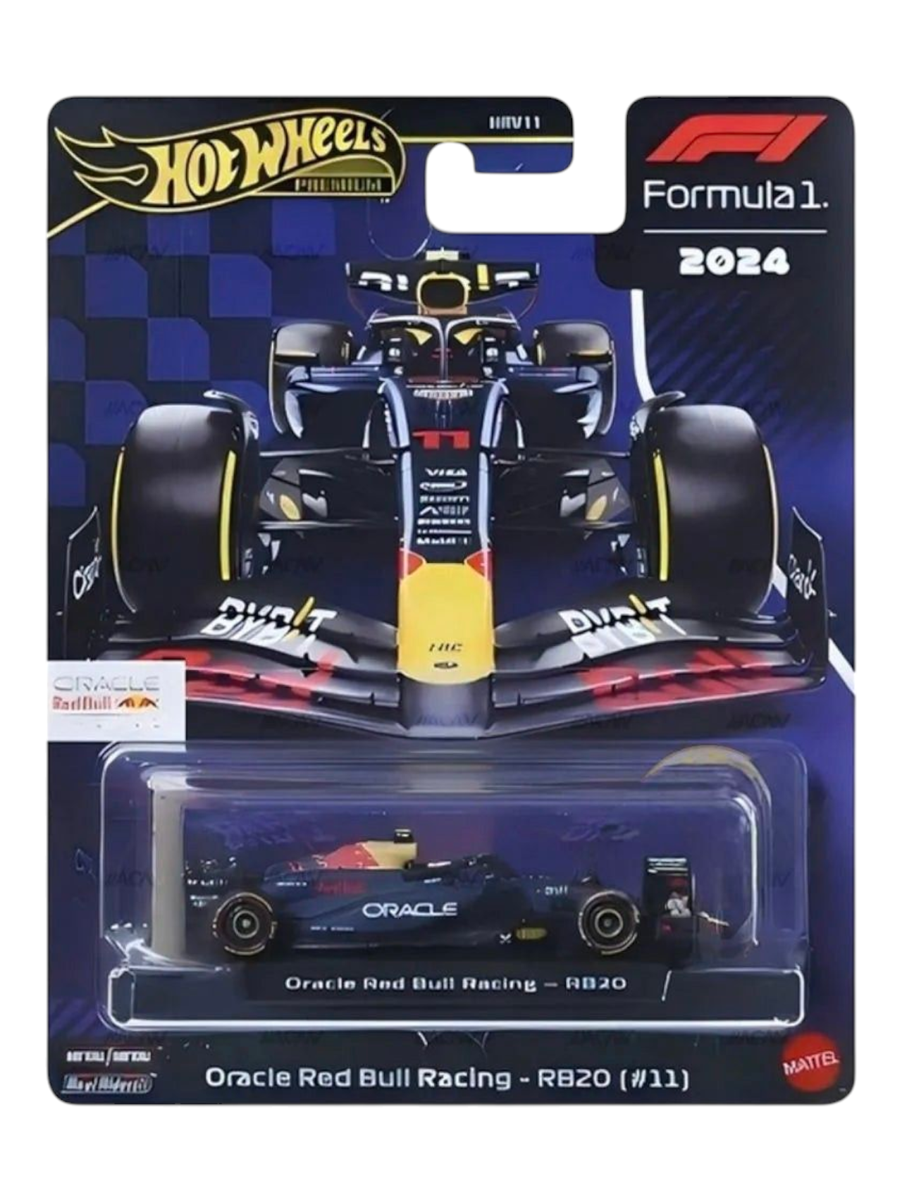 HotWheels Formula 1 (F1) 2024 Oracle Red Bull Racing - RB20 (#11) Imported Premium 1:64 Scale