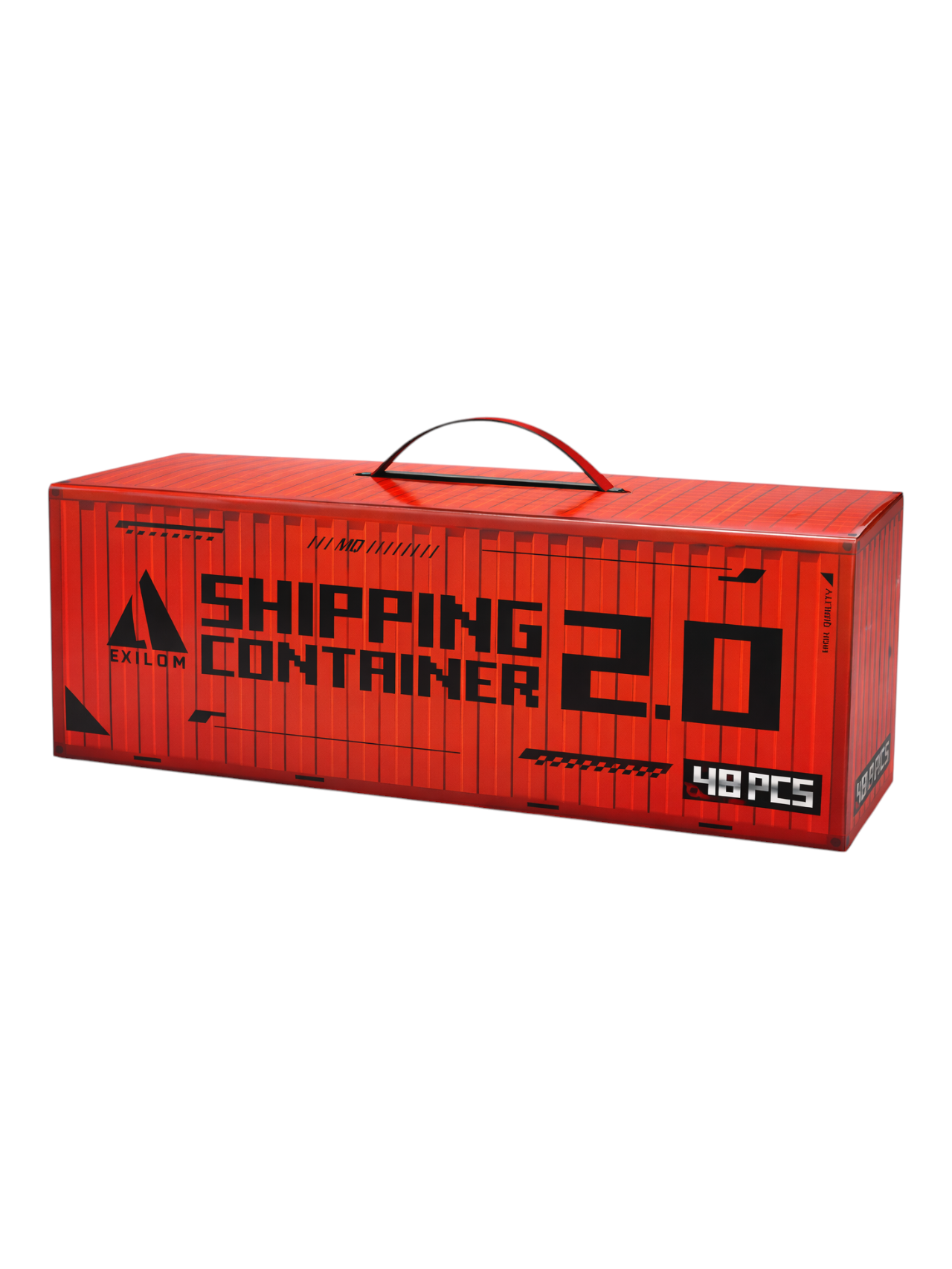 EXILOM Shipping Container Toy Storage Box 2.0 (1:64 Scale)– Durable Ki ...