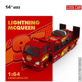 Cool Car Simulated Alloy Car Model Lightning Mcqueen Livery 1:64 Scale Diecast Truck