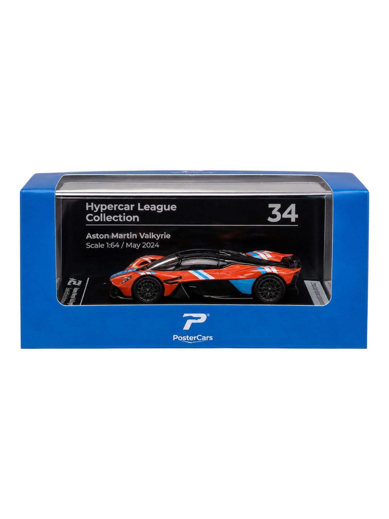 Postercars 'Aston Martin Valkyrie 1:64 Scale/ Maximum Oregan Diecast Model