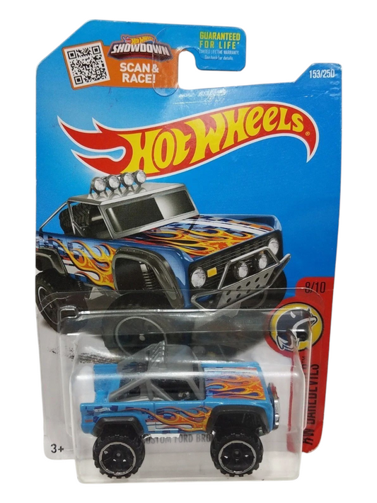 HotWheels Custom Ford Bronco Imported Mainline 1:64 Scale