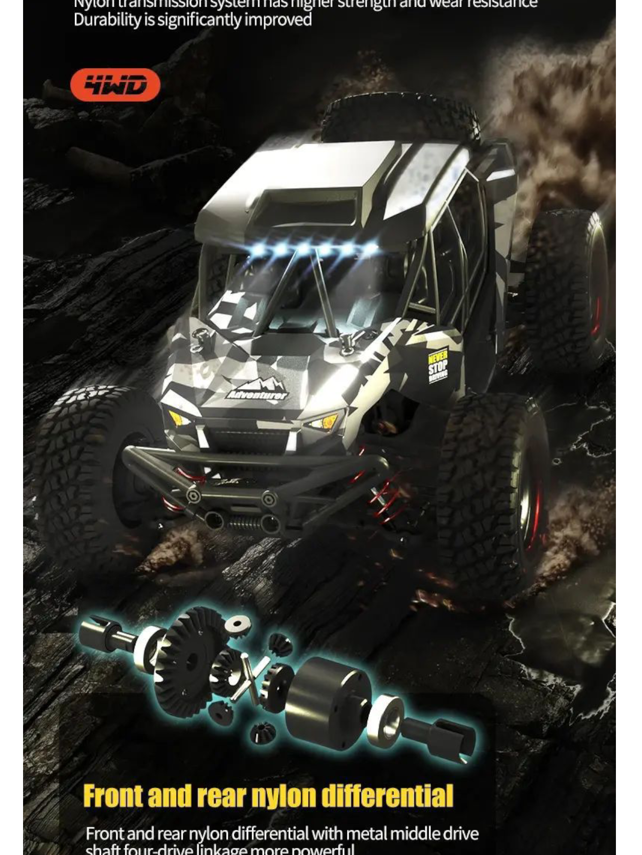 Top Racing Series Adventurer Four-Wheel High-Speed Remote Control (RC) Car